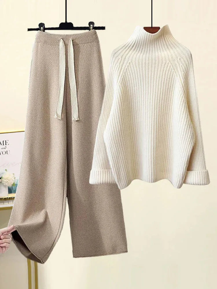 Ensemble de tricot douillet pour les loisirs d'automne et d'hiver