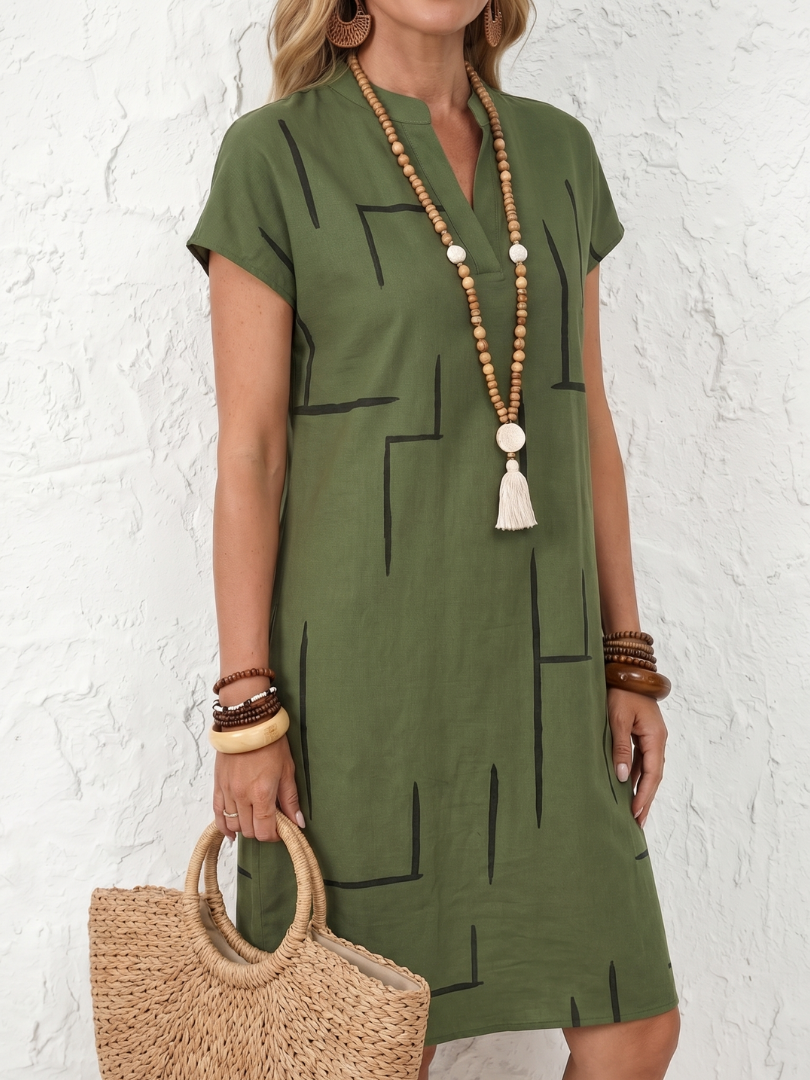 Robe Femme Imprimé Abstrait Aérée