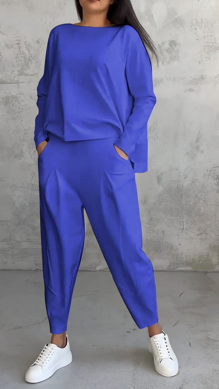 Ensemble d'intérieur en tricot douillet deux pièces