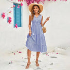 Sophie Paris | Robe mi-longue à rayures