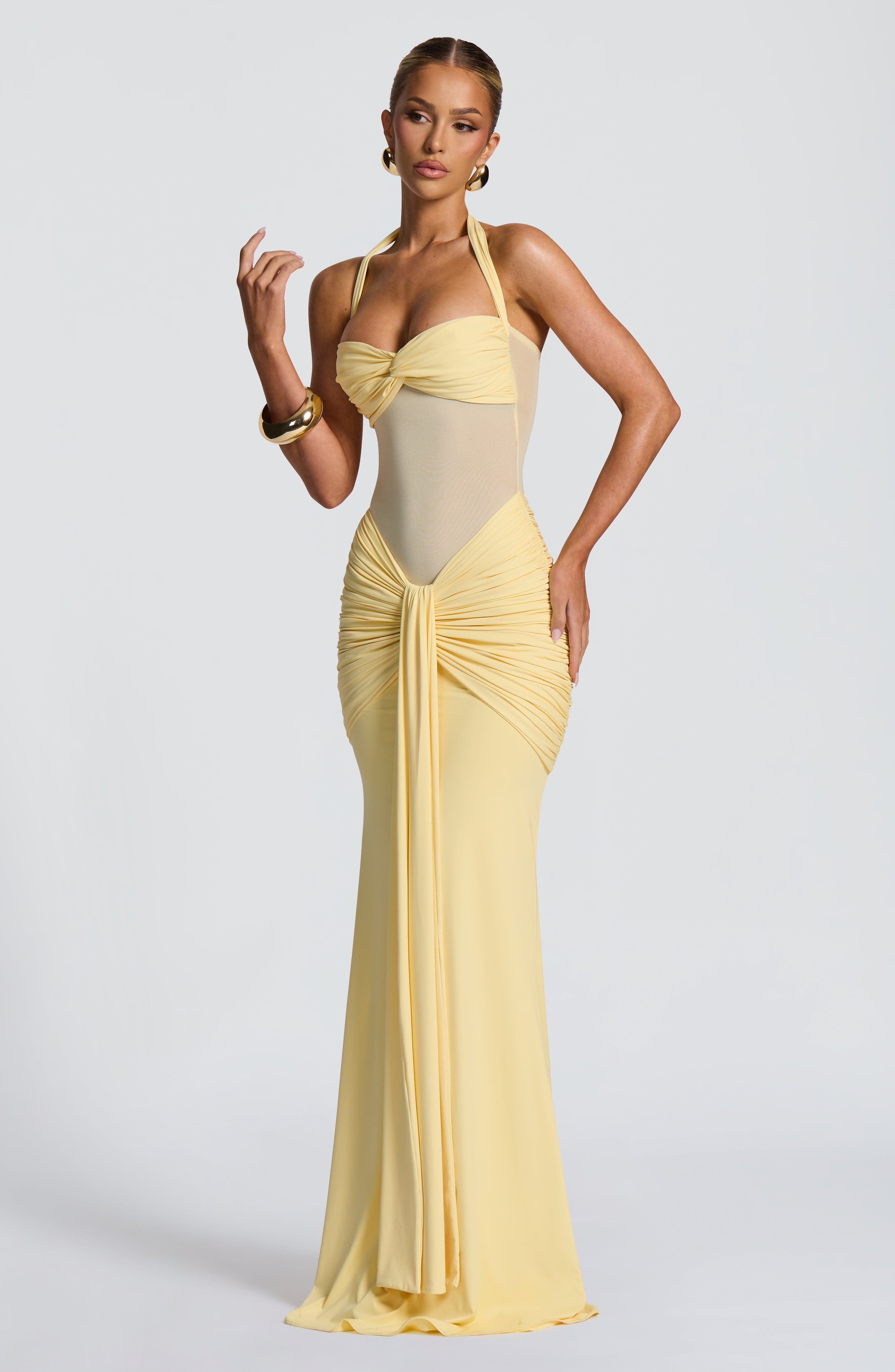 Robe Maxi Vixen sans Manches à Col V