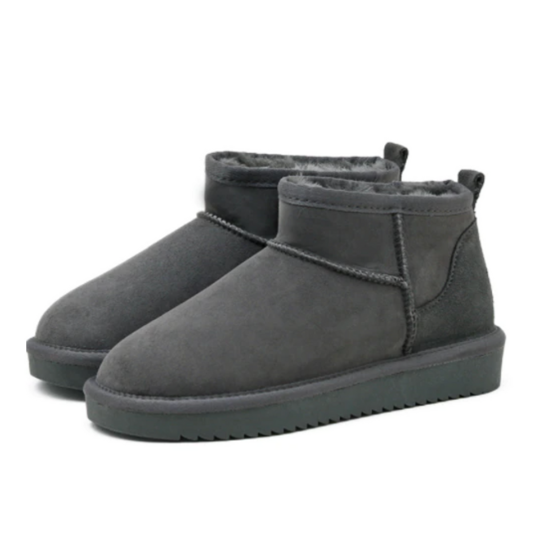 Belles Bottines Mini en Cuir de Boston
