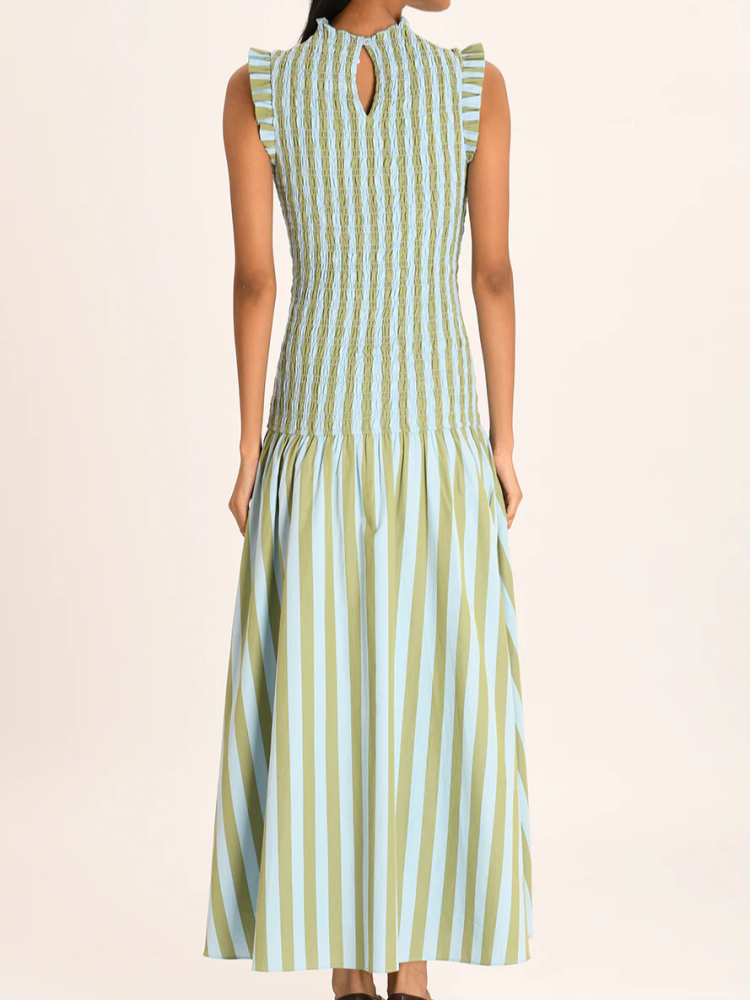 Robe longue élégante sans manches pour femmes