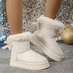 Bottes d'hiver pour femmes doublées en polaire