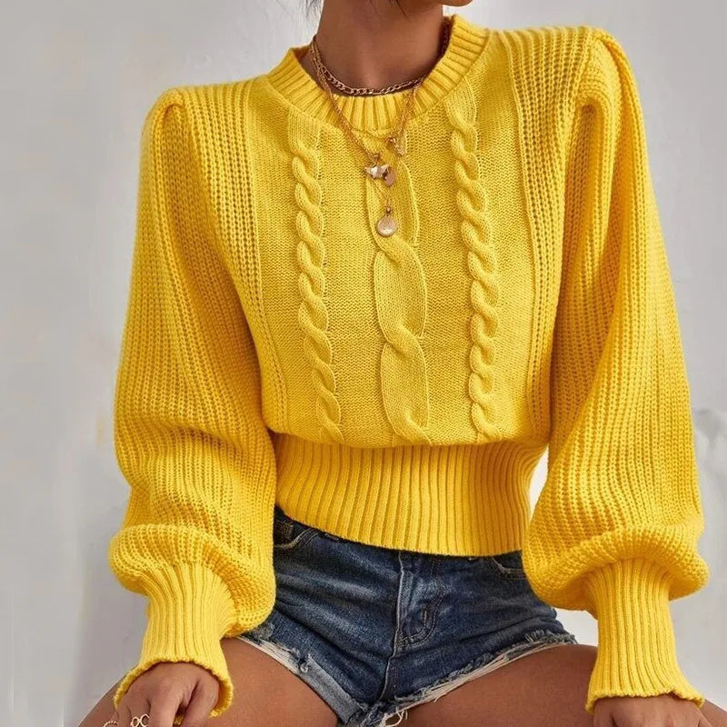 Pull en tricot doux et confortable avec détail élégant en chaîne