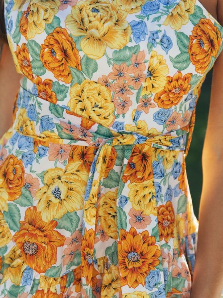 Pauline Laurent® | Mini-Robe De Slip Imprimée Avec Ceinture