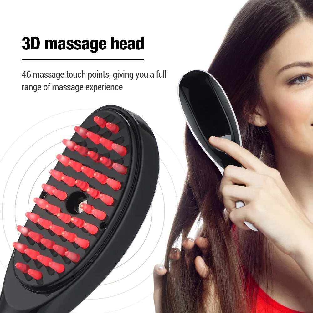 Brosse lissante démêlante et brillante pour cheveux