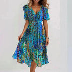 Robe féminine élégante et éclatante