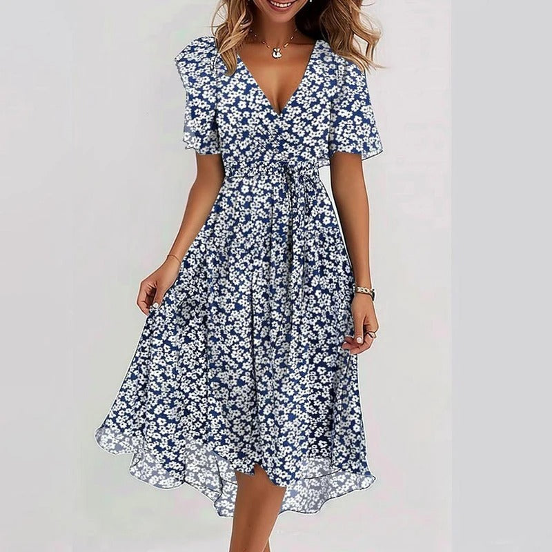 Robe féminine élégante et éclatante