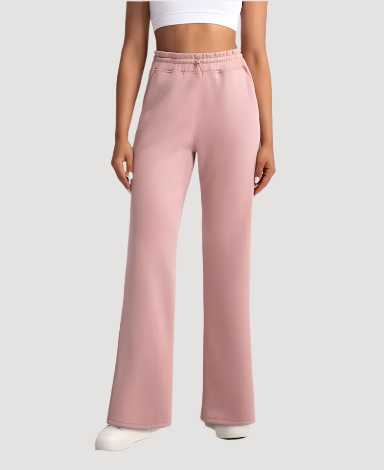 Léa Blanchet® | Pantalon droit fluide taille élastique