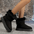 Bottes d'hiver pour femmes doublées en polaire