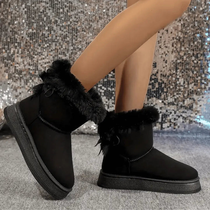 Bottes d'hiver pour femmes doublées en polaire