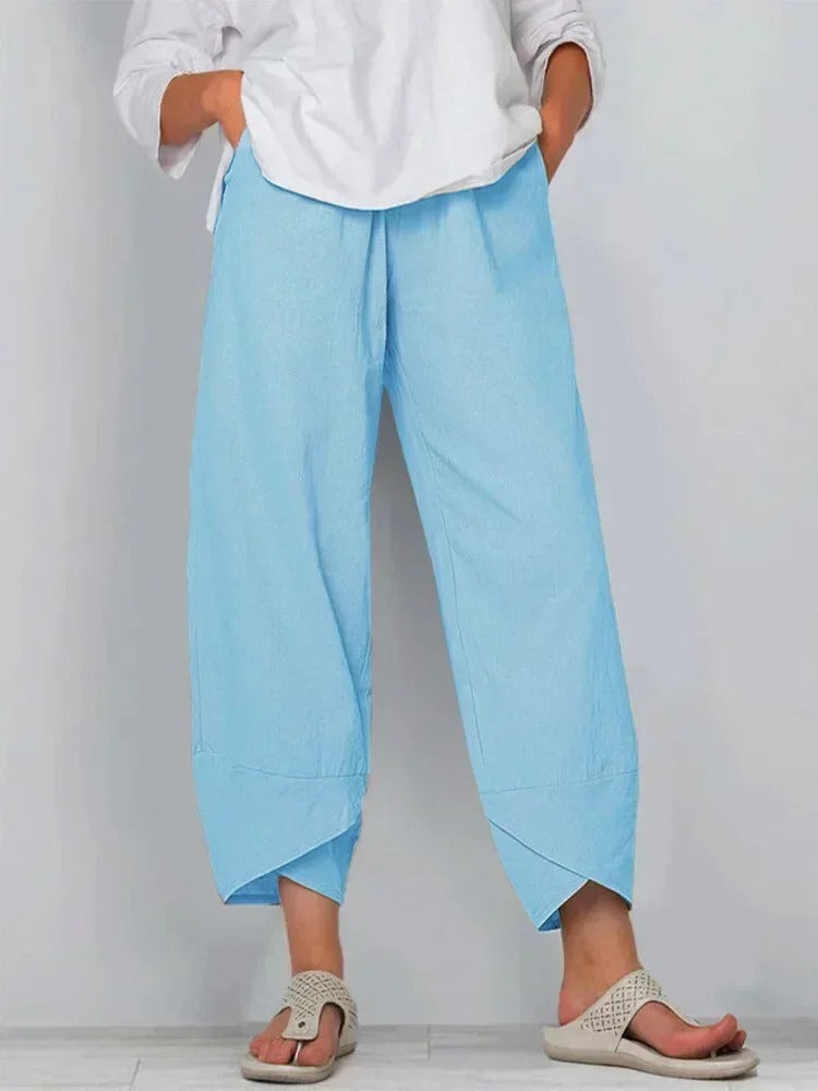 Léa Blanchet® | Pantalon ample imprimé bambou style zen