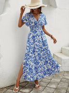 Sophie Paris | Robe longue à taille froncée pour femme