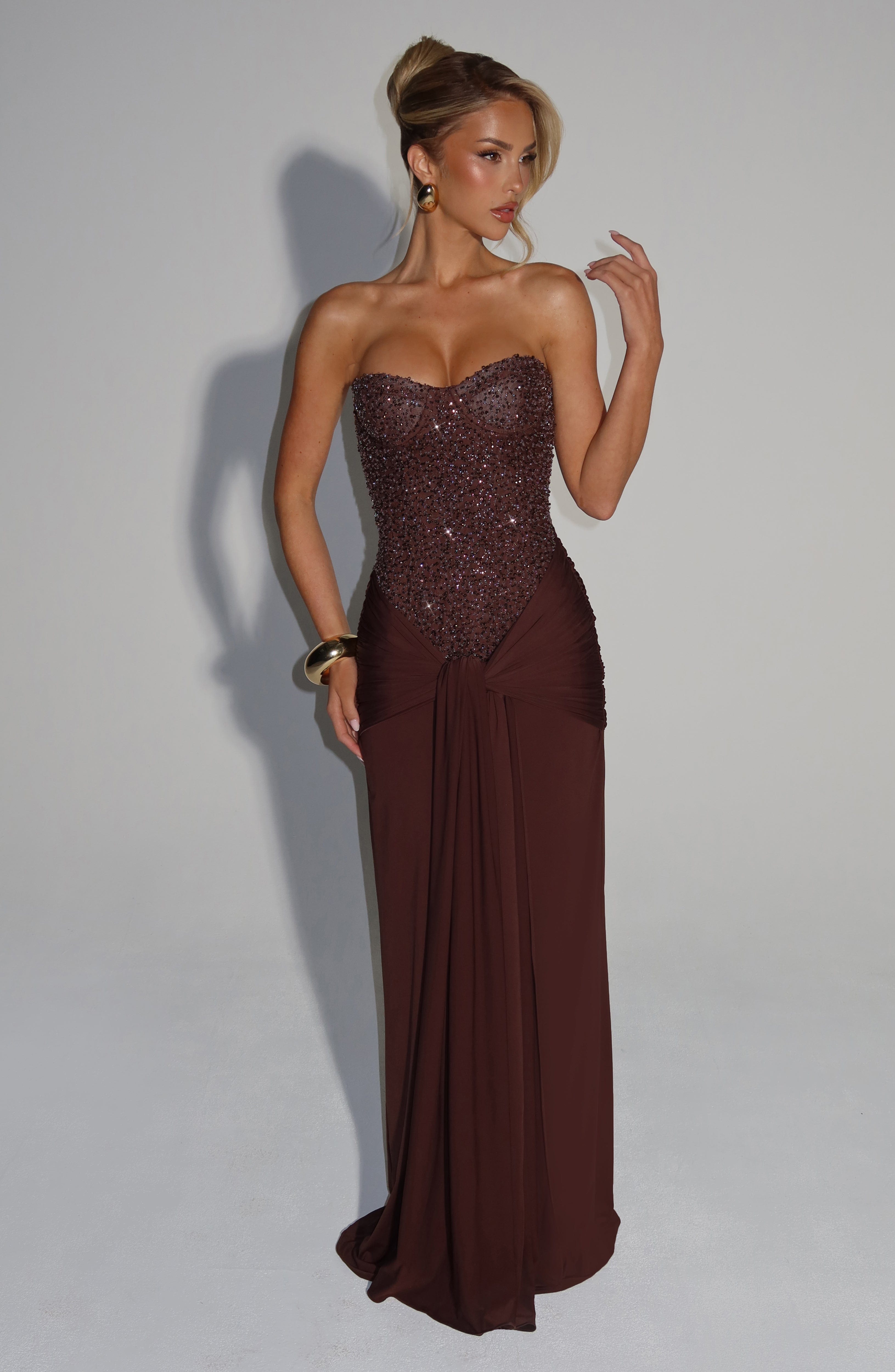 Robe Maxi Fluide Carina à Silhouette Élégante