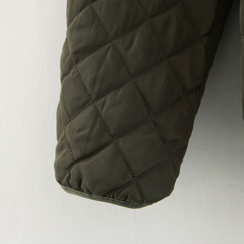 Veste matelassée à capuche avec doublure en peluche