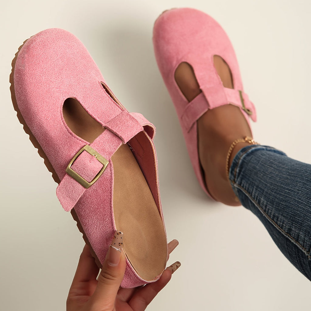 Chaussons en daim confortables à enfiler pour femmes et hommes