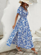 Sophie Paris | Robe longue à taille froncée pour femme