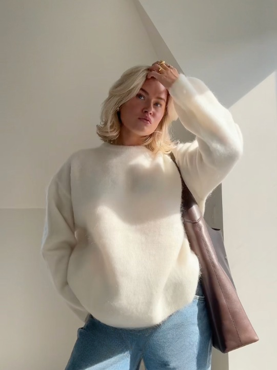 Pull en maille Mohair doux et confortable