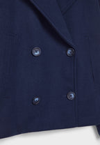 Veste courte chic à double boutonnage