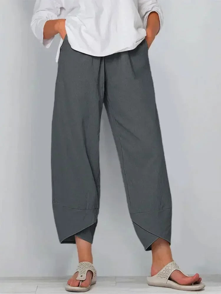 Léa Blanchet® | Pantalon ample imprimé bambou style zen