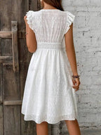 Robe à manches papillon
