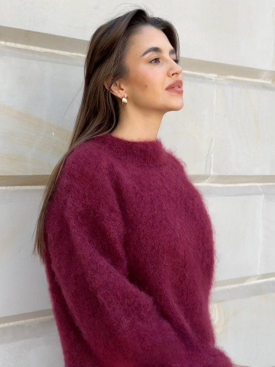 Pull en maille Mohair doux et confortable