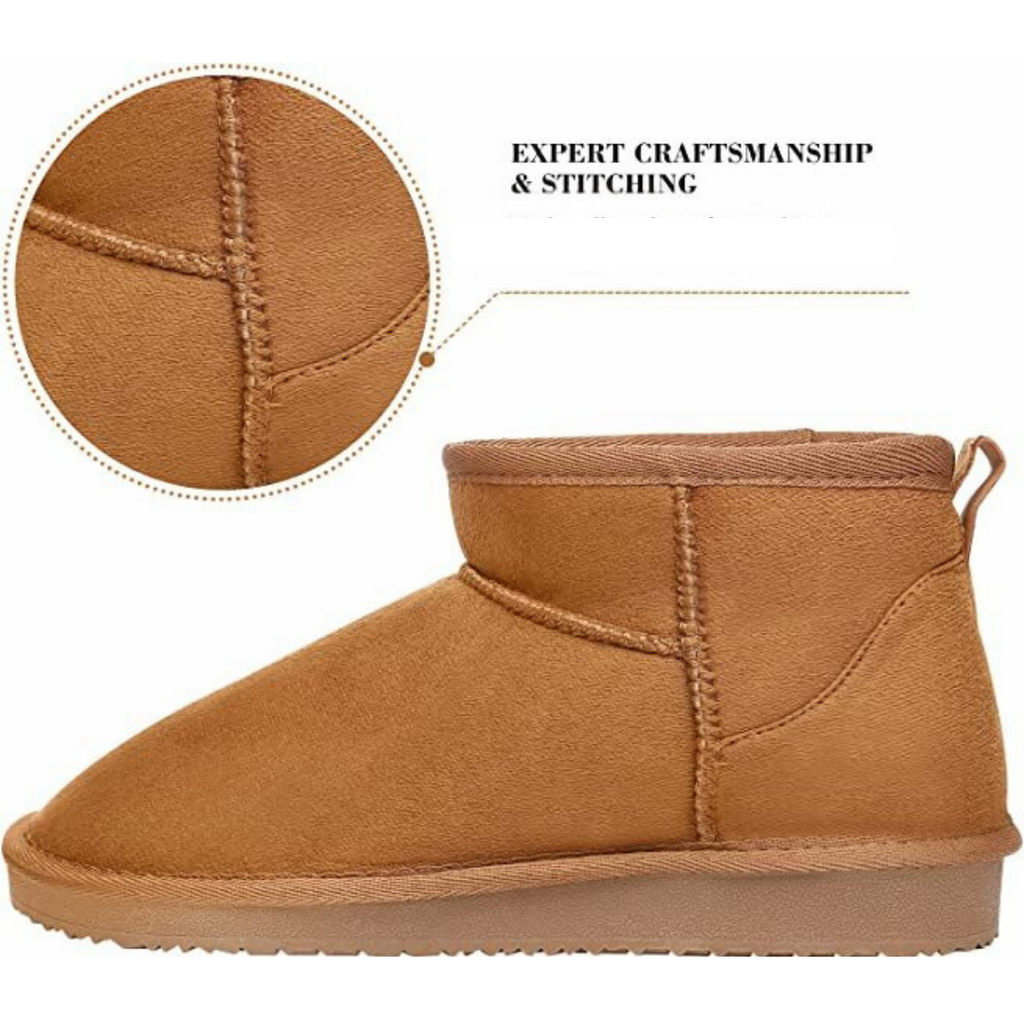 Belles Bottines Mini en Cuir de Boston