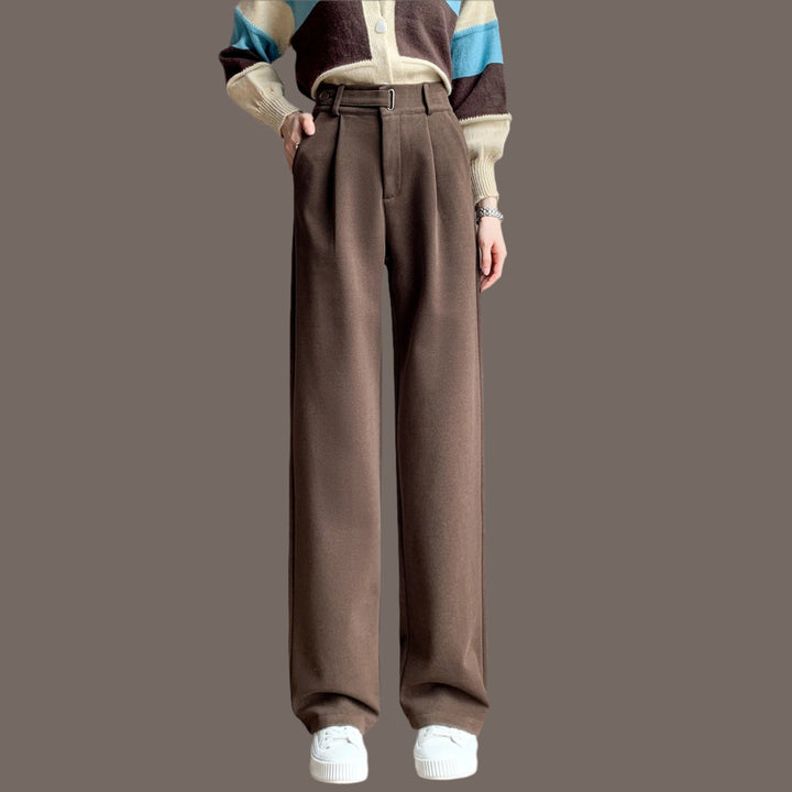 Léa Blanchet® | Pantalon tailleur à pinces taille haute