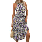 Sophie Paris | Robe dos nu sans manches imprimée