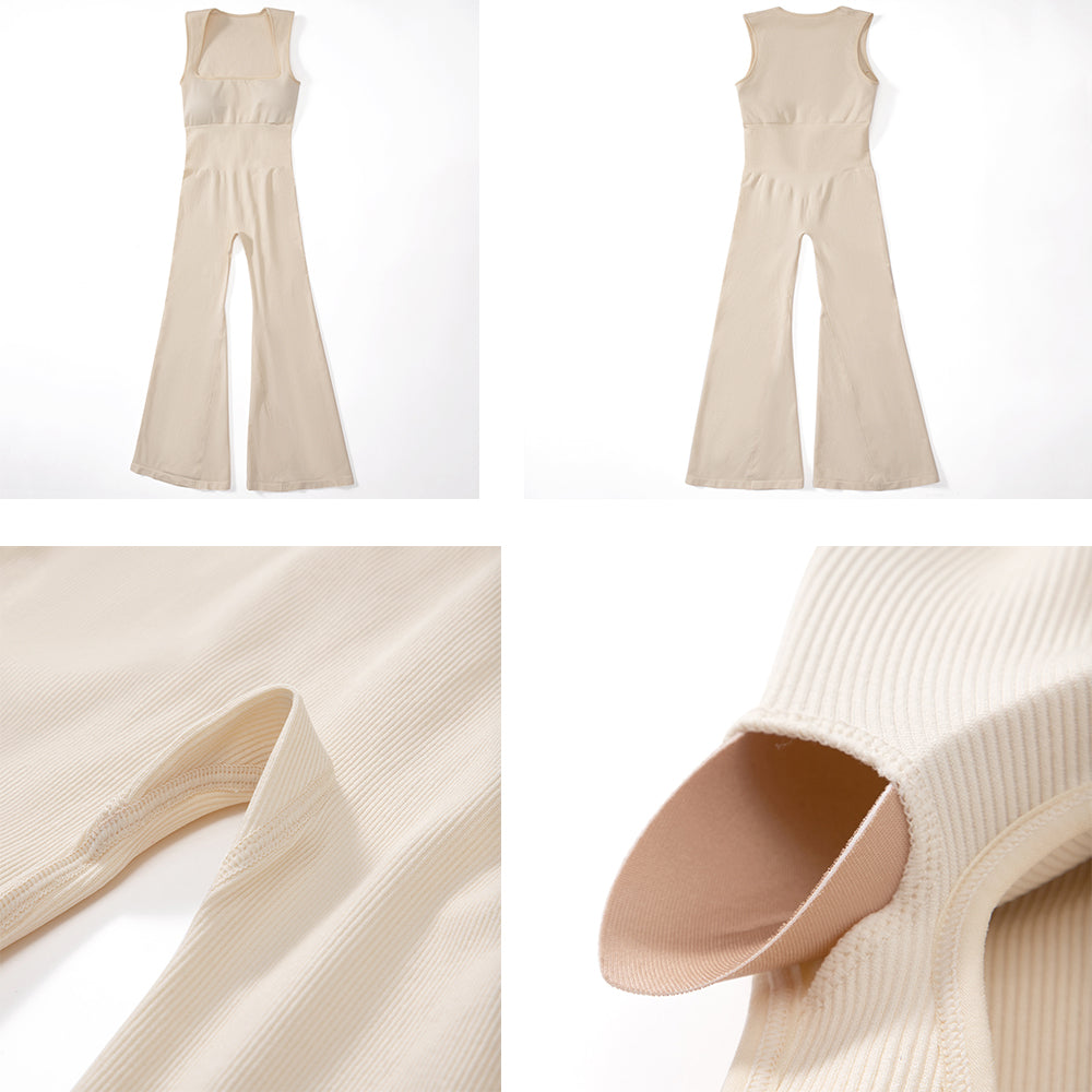 Combinaison moulante sans manches pour femme