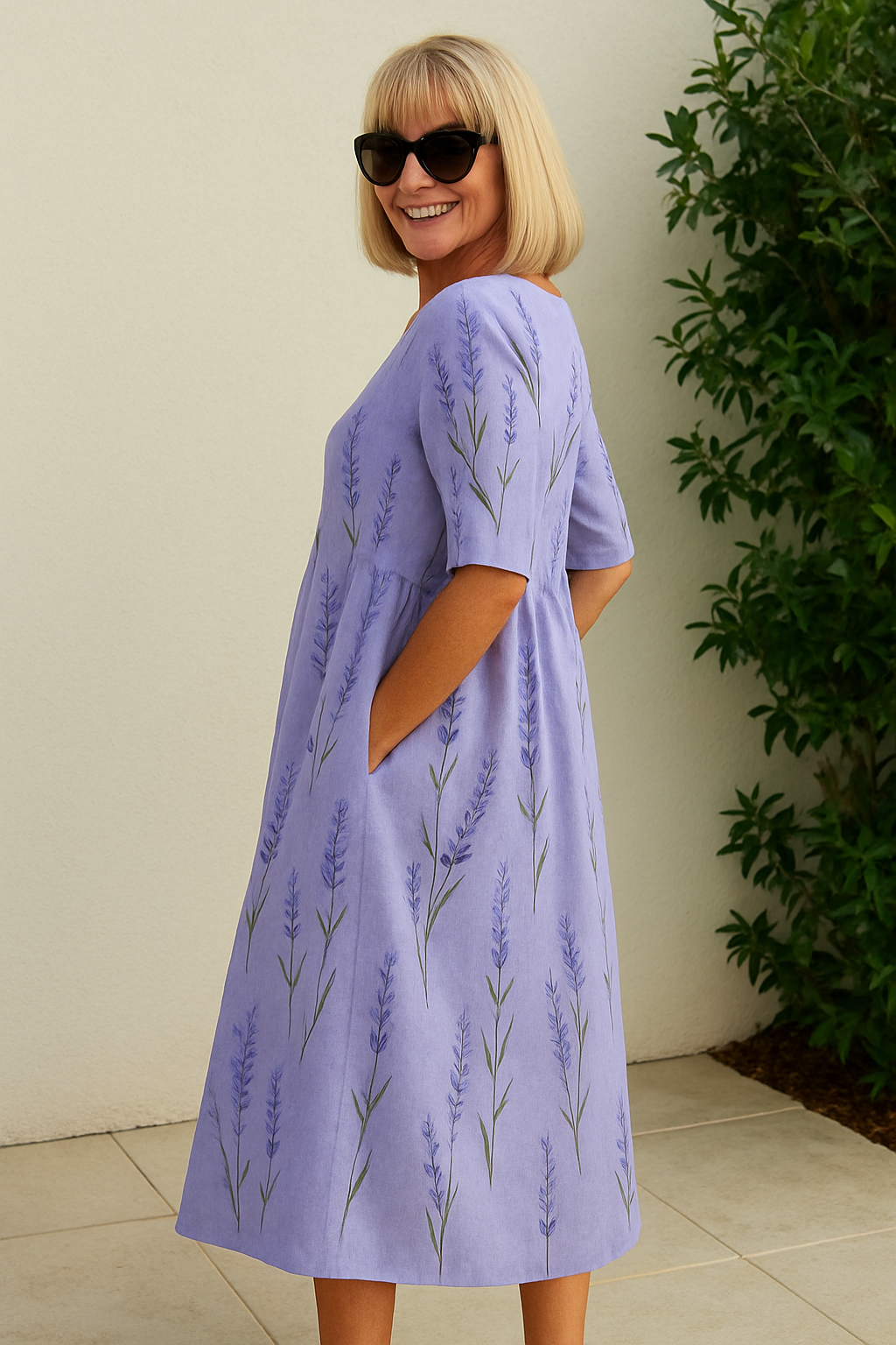 Robe Midi Décontractée pour Femmes – Élégance Quotidienne Sans Effort