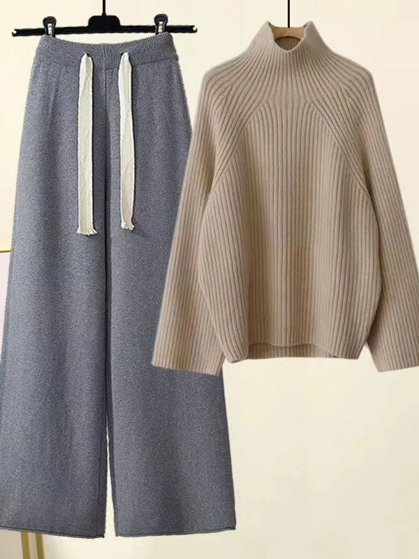 Ensemble de tricot douillet pour les loisirs d'automne et d'hiver