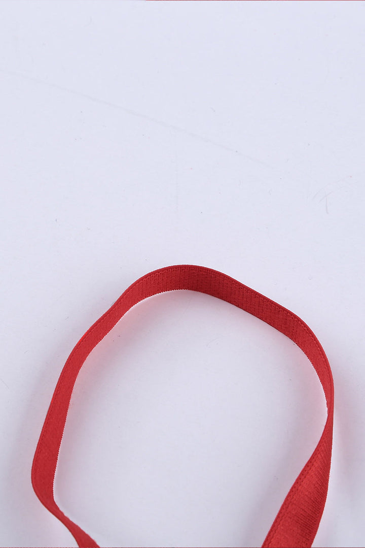 Ensemble lingerie bralette et culotte en dentelle rouge