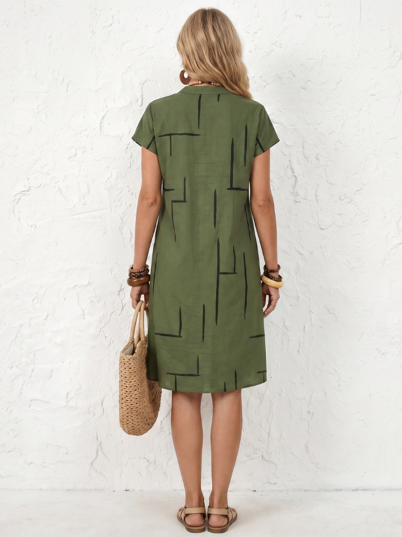 Robe Femme Imprimé Abstrait Aérée