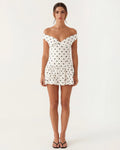 Robe mini sans manches Mesaro avec ourlet festonné