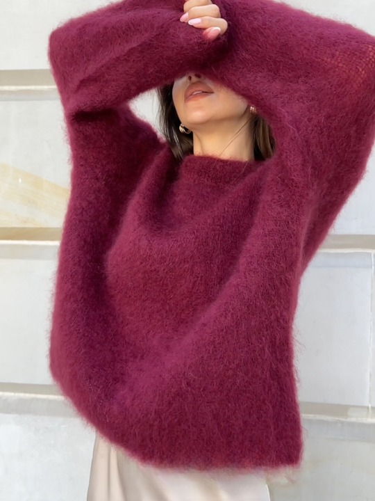 Pull en maille Mohair doux et confortable