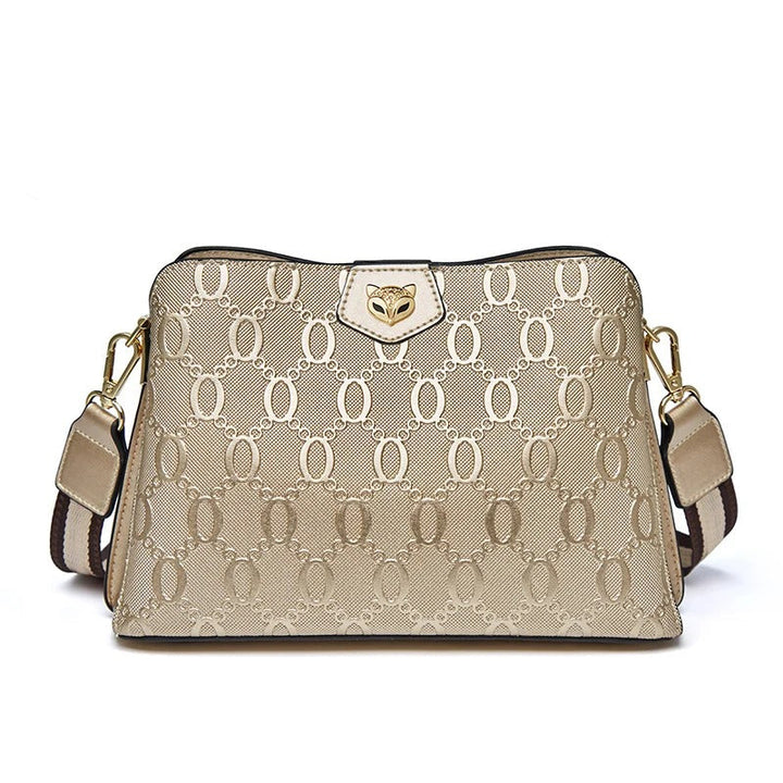 Fleur Rousse® | Sac à Bandoulière Motif Monogramme Élégant