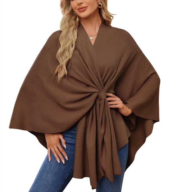 Poncho châle doux et élégant pour des couches confortables et chics