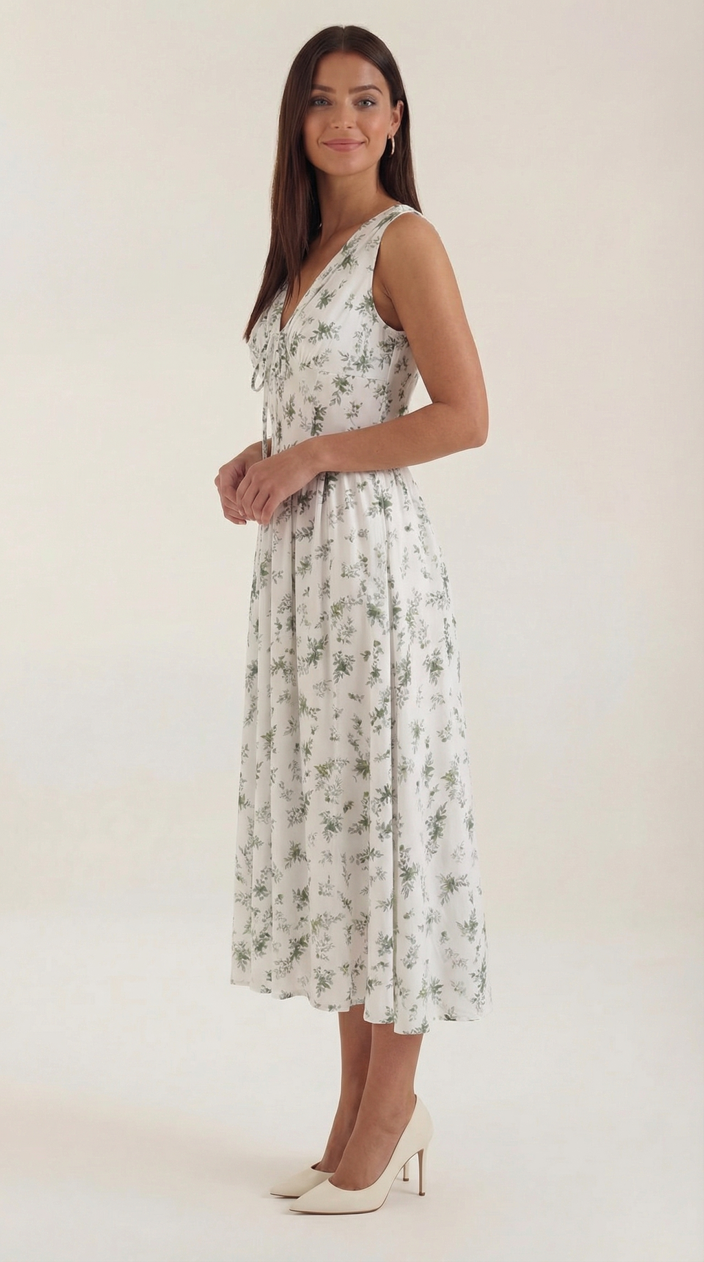 Robe mi-longue d'été corset pour femme