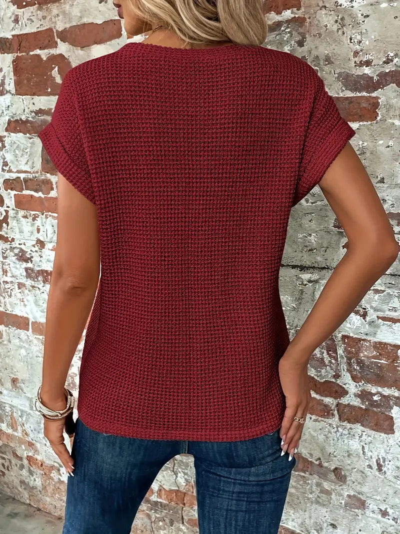 T-shirt décontracté à manches courtes pour femmes