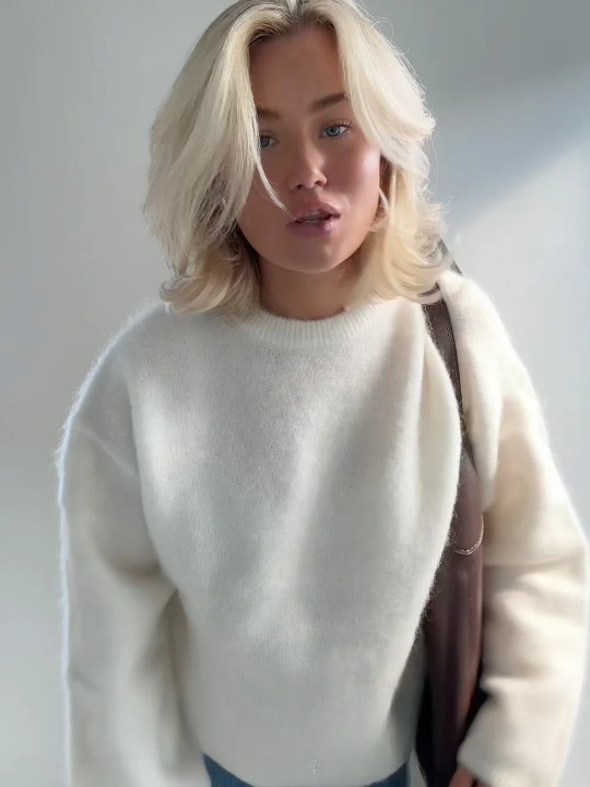 Pull en maille Mohair doux et confortable