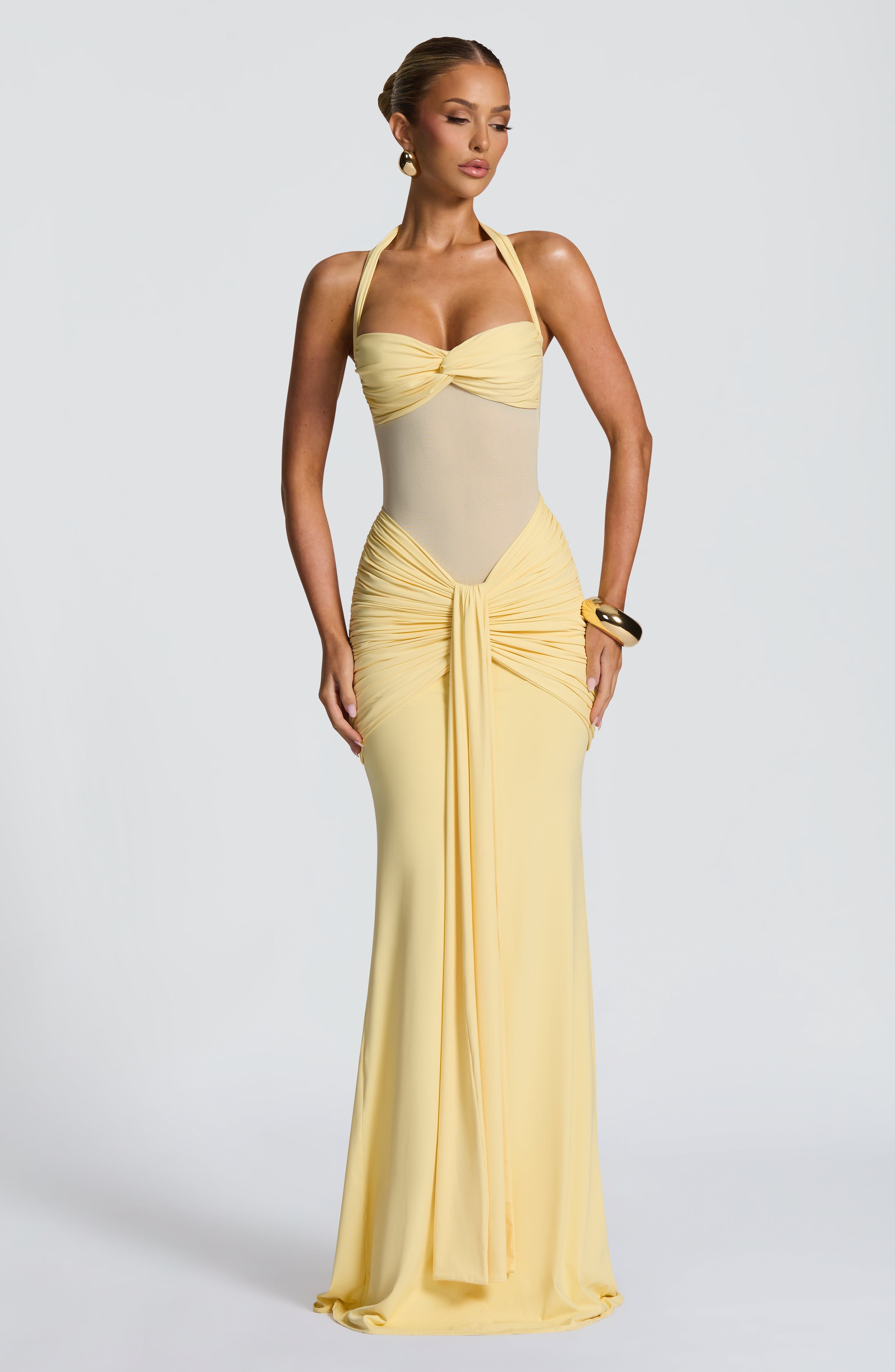 Robe Maxi Vixen sans Manches à Col V