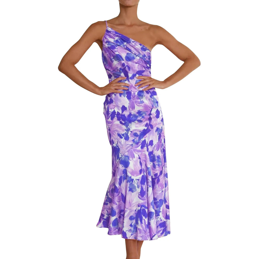 Sophie Paris® | Robe asymétrique fluide à imprimé floral