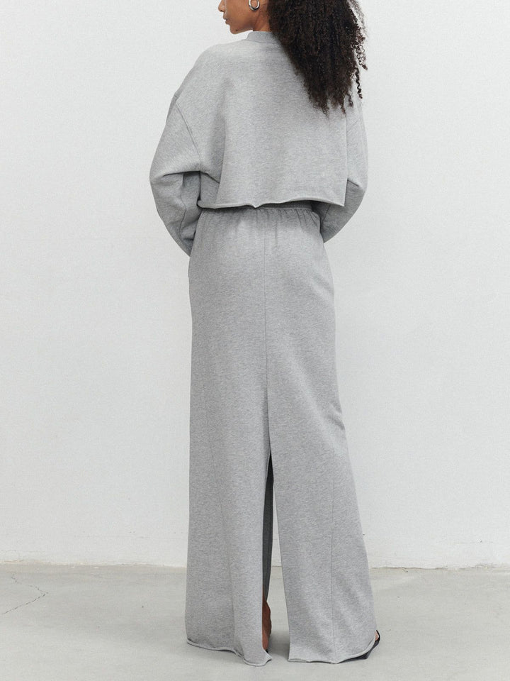 Sweatshirt court confortable pour un style chic décontracté
