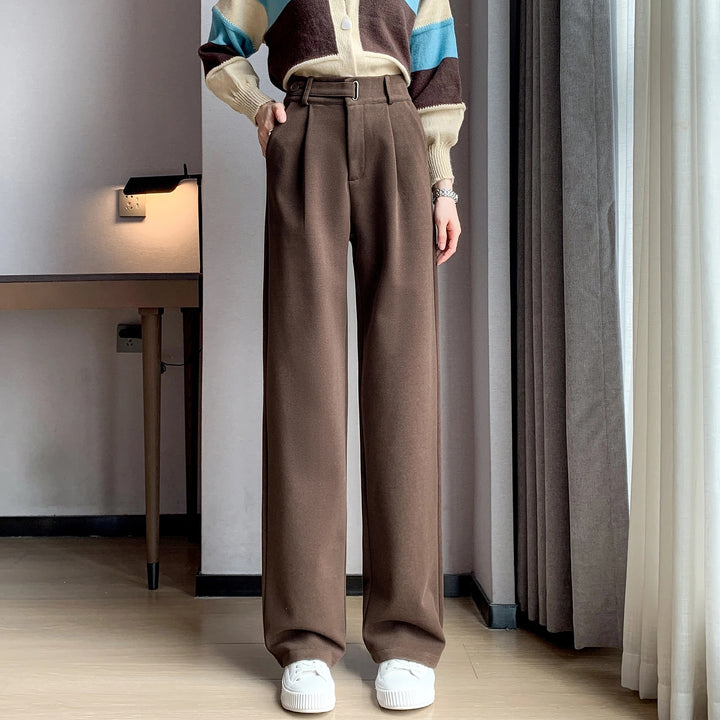 Léa Blanchet® | Pantalon tailleur à pinces taille haute