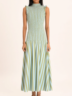 Robe longue élégante sans manches pour femmes