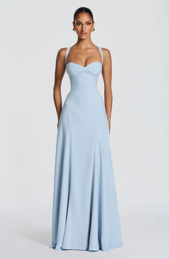 Robe maxi sans manches style Rihanna