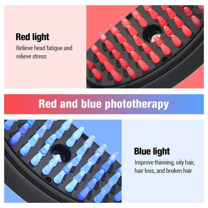 Brosse lissante démêlante et brillante pour cheveux