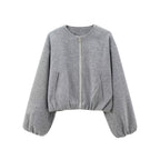 Veste Bombers Courte zippée pour Femme